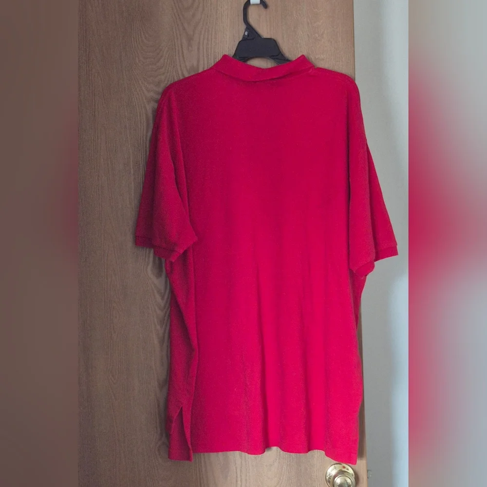 Ralph Lauren Men's 100% Cotton Red Blue Polo Shirt XXL